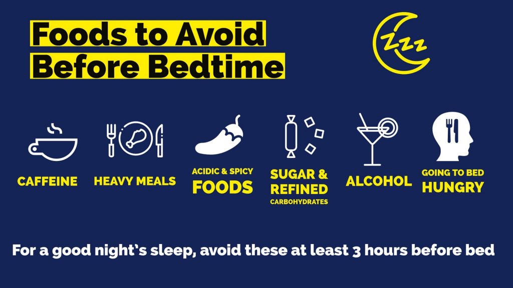 If you’re looking to stay lean and you’re looking to keep the fat off make sure you don’t consume any carbohydrates at least 3 hours before you go to bed.