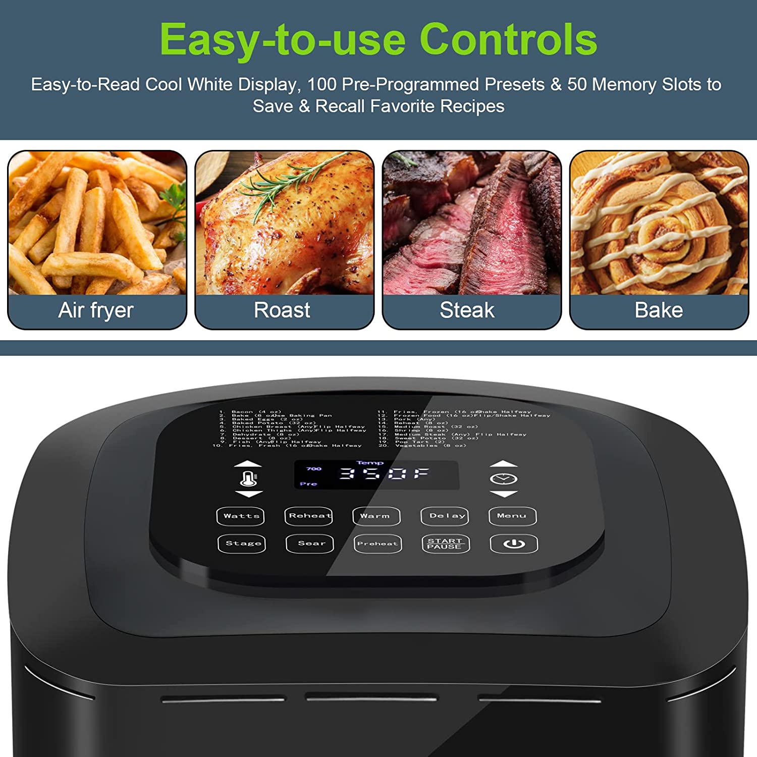 Best Air Fryer Brio Oven 7 in-1 One-Touch Digital Controls